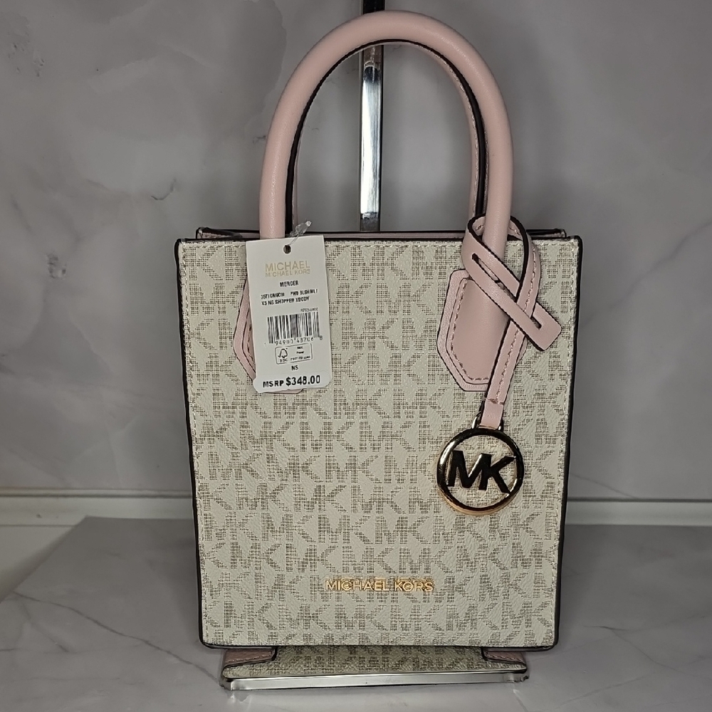 Michael Kors Pink and Cream Women's Bag